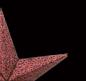 Preview: Baby Dunhill Red - Foldable glowing Paperstar with 5 points, 40 cm